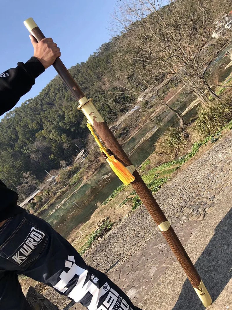 

100% Handmade Chinese Gongfu Sword Hand fine polished Katana Oil Quenched Stainless Steel Full Tang Blade Very Sharp