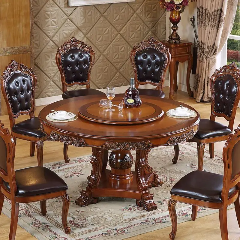 Moderne De Jantar Meja Makan A Langer Escrivaninha Room Set Redonda Vintage Wooden Round Mesa Desk Tablo Bureau Dining Table
