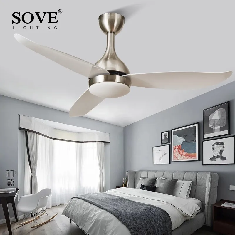 Sove現代のledシーリングファンライト寝室ホーム黒シーリングライトファンランプ 220 ボルトファン天井白ventiladorデテト Led Ceiling Fans Ceiling Fans With Lightsceiling Fan Aliexpress