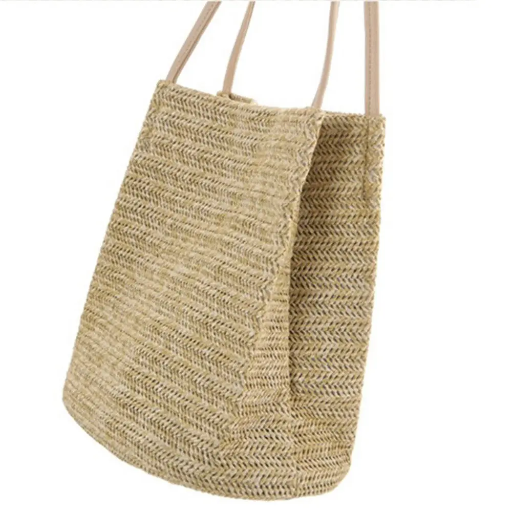 

Women Girls Straw Bag Woven Round Handbag Purse Crossbody Beach Summer Bags
