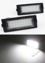 MZORANGE 2pcs 12v 6000k Car LED Number Licence Plate Light For BMW E38 1995-2001 24 SMD White Led Licence Plate Light Lamp Bulb 2pcs led licence plate light number plate lamp for seat altea arosa cordoba ibiza toledo 6000k white