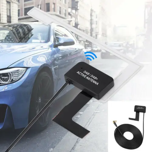 

DAB DAB+ Digital Car Radio Antenna Aerial SMB Right Angle Glass Mount