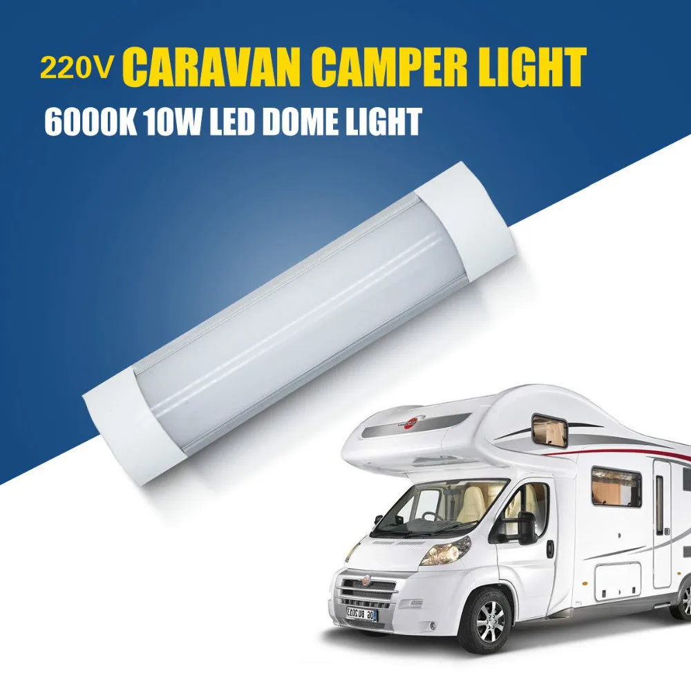 

1PCS 220V 6000K LED Interior Cabinet light 10W For Caravan Camper Motorhome dome White lamp 30cm