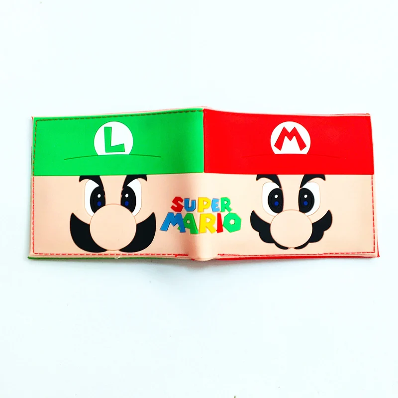 

Super Mario Wallet For Men Women Slim Purse Money Bag ID Card Holder Student Cartoon Wallet