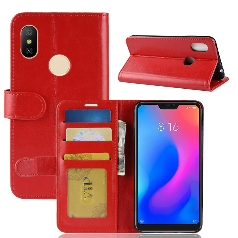 Remanbor для Xiaomi Redmi Note 6 Чехол из искусственной кожи с защелкой сумка телефона