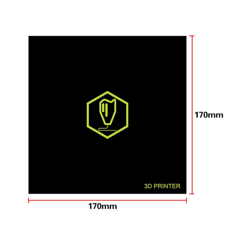 5 шт х 3D сборки с печатной поверхностью для lulzbot Mini 170x170 мм квадратный черный лист