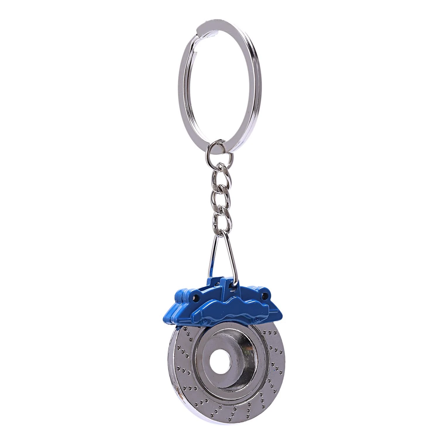 

Innovative Gift Car Refitting Disc Brake Pump Shape Metal Key Chains Brake Disk Hub Style Waist Hanging Key Chains Pendant