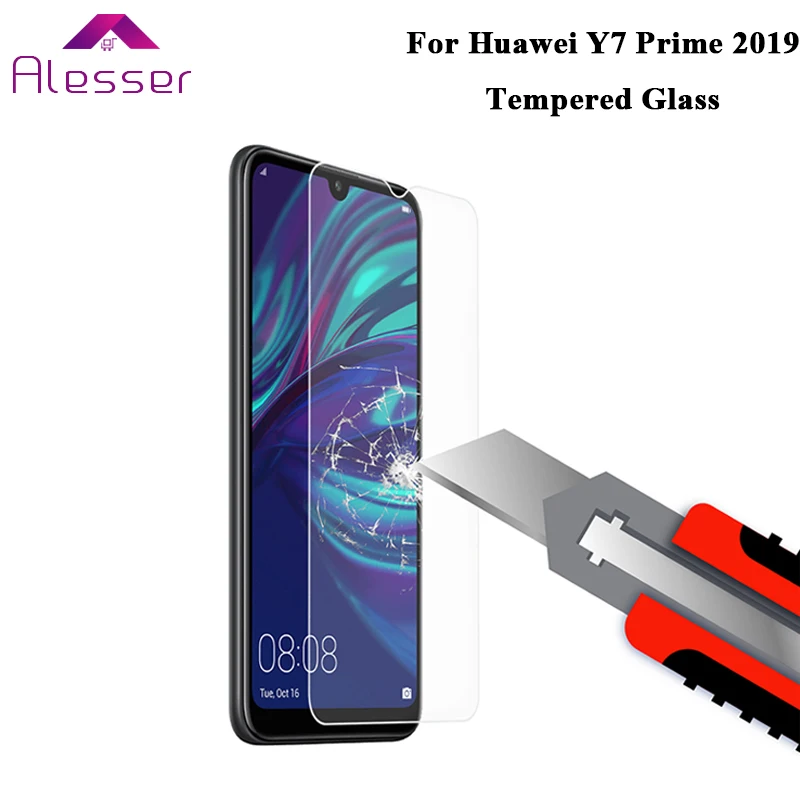 Alesser For Huawei Y7 Prime 2019 Premium Tempered Glass Film Protective Steel Phone Accessories | Мобильные телефоны и