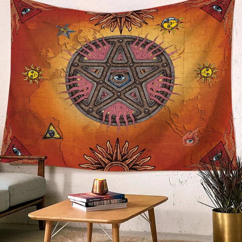Tapestry Wall Hanging Evil Eye Indian Mandala Bohemian Boho Cloth