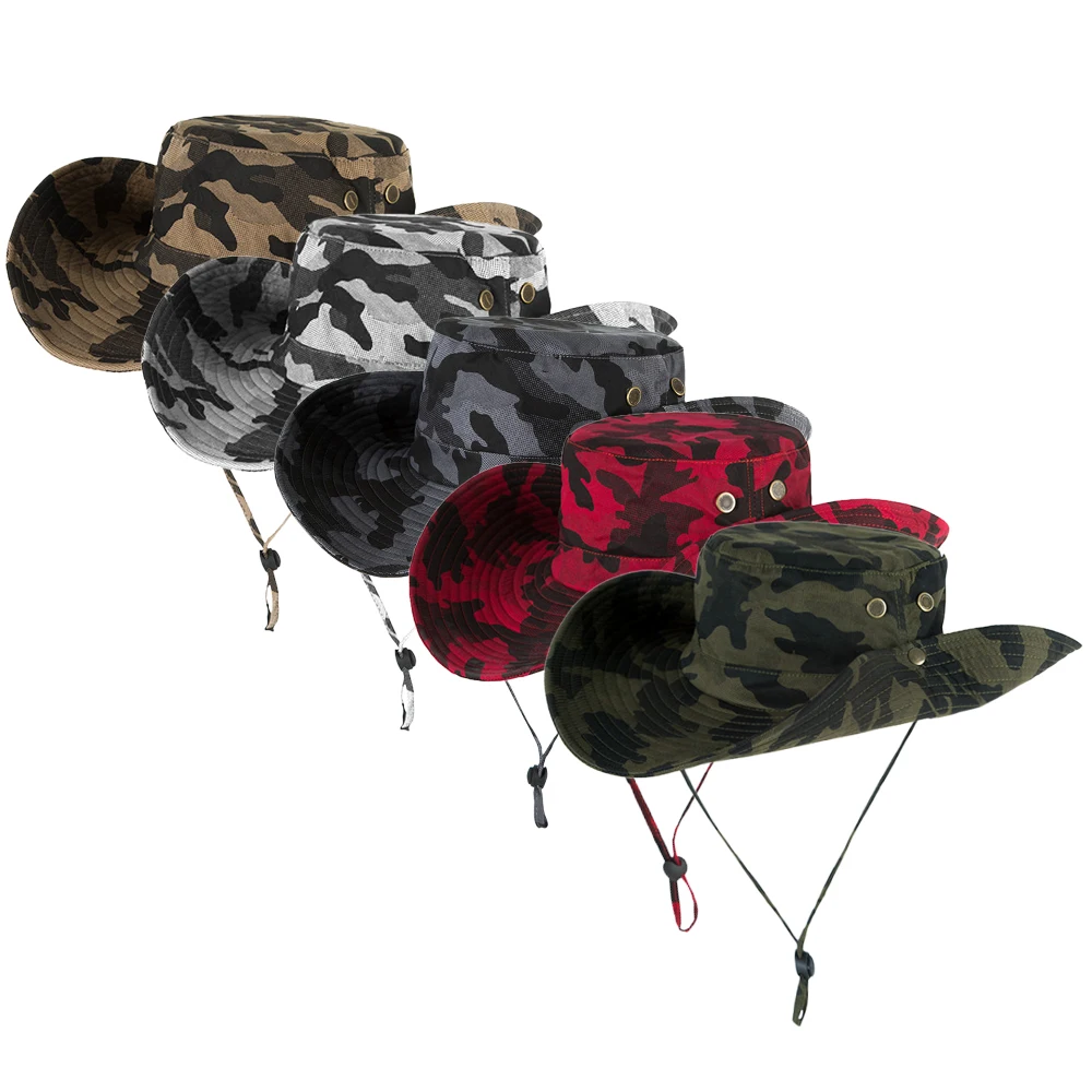 

Lixada Outdoor Fishing Caps Hat Wide Brim Breathable Hunting Fishing Safari UV Protection Sun Hat High Quality Quick-drying