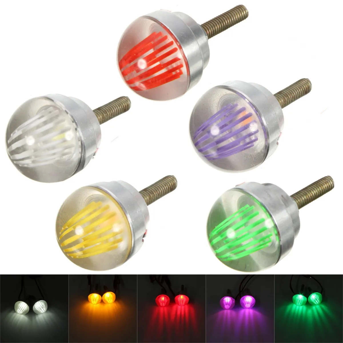 2x Motorcycle Bike LED Strobe Flash Brake Tail Bulbs Lights Lamps Flash