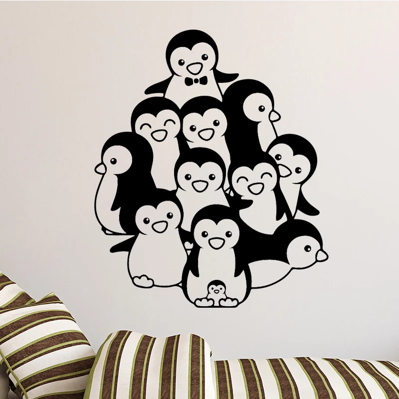 

Cartoon Penguin Wall Sticker Animal Cartoon Stickers Animal Wall Stickers Kids Room Bathroom Art Home Party Decor Wallpaper