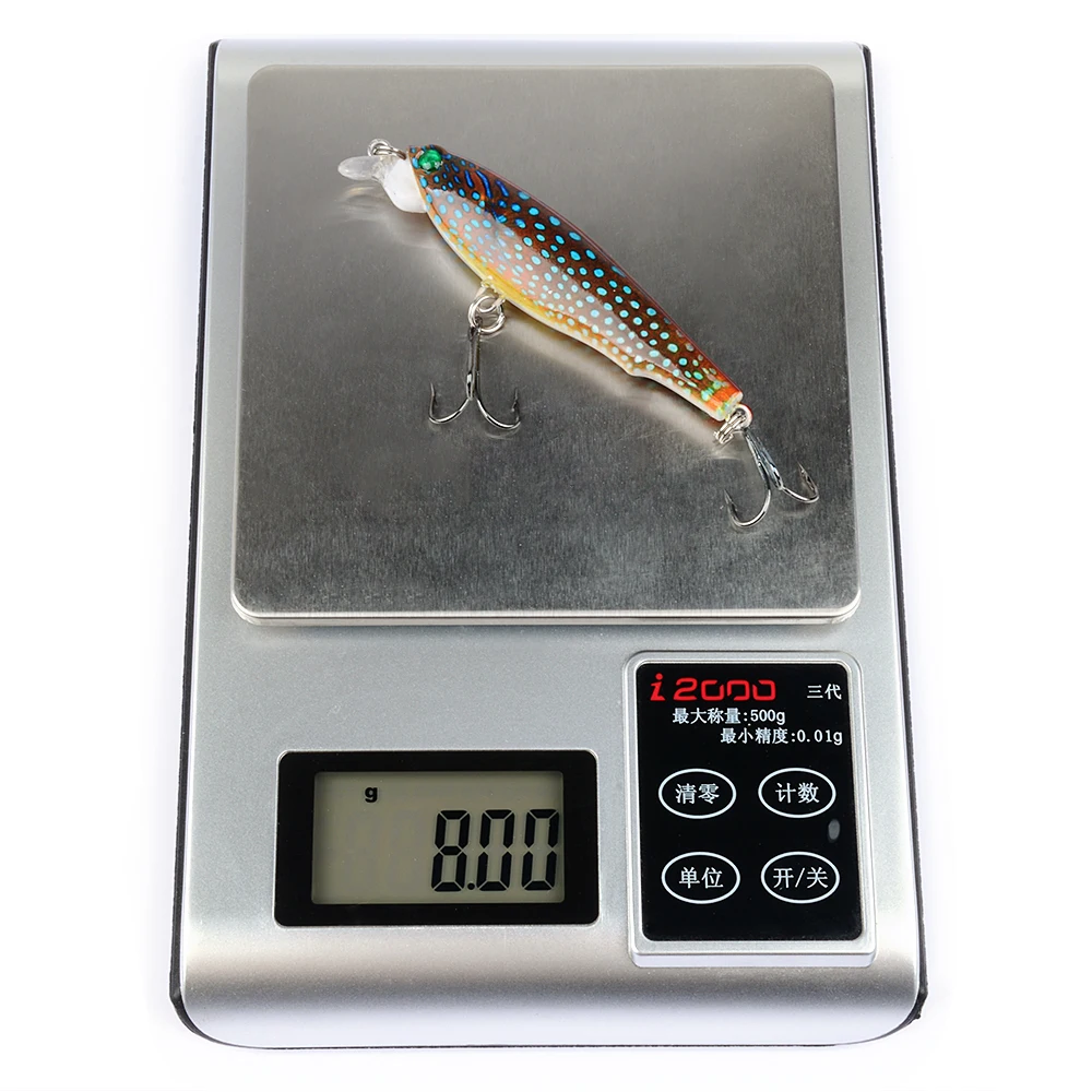 Рыболовные жесткие приманки 7 5 см 8 г Minnow Crankbait рыболовная приманка 3D Eyes