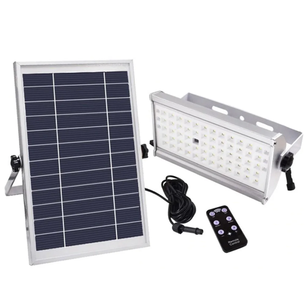 

6W 12W Remote Control Garden Outdoor Radar Sensor Easy Install Floodlight Led Dimmable Super Bright Solar Powered Waterproof