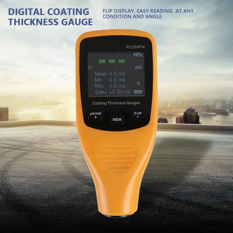 Car Paint Thickness Gauges RZ260FN Mini Painting Coating Thickness