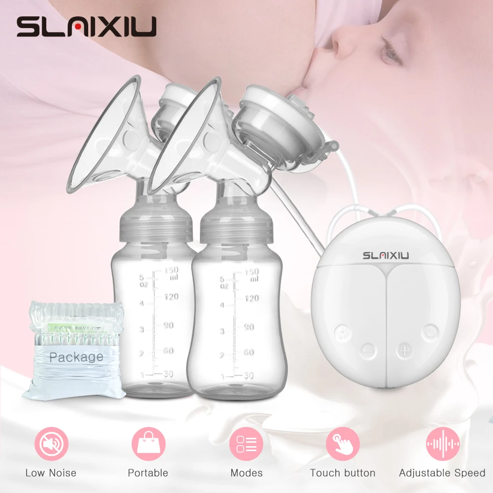 Breast Pump Bilateral Milk Pump Baby Bottle Postnatal Supplies Electric Milk Extractor Breast