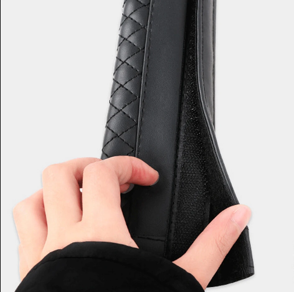 2 шт. кожаный чехол для ремня безопасности Универсальный мягкий автомобильный ремень безопасности протектор наплечных ремней защита шеи и плеча