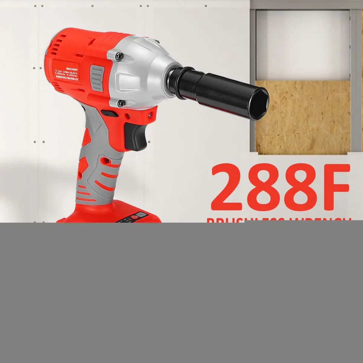 

330NM Electric Impact Wrench Rechargeable 2 Batteries+Charger Brushless Cordless Electric Drill Installation Car Tyre Power Tool