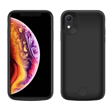Для iPhone XR Батарея случае 6000 мАч тонкий внешний Батарея Портативный Зарядное устройство Мощность Bank защитный зарядки чехол для iPhone XR