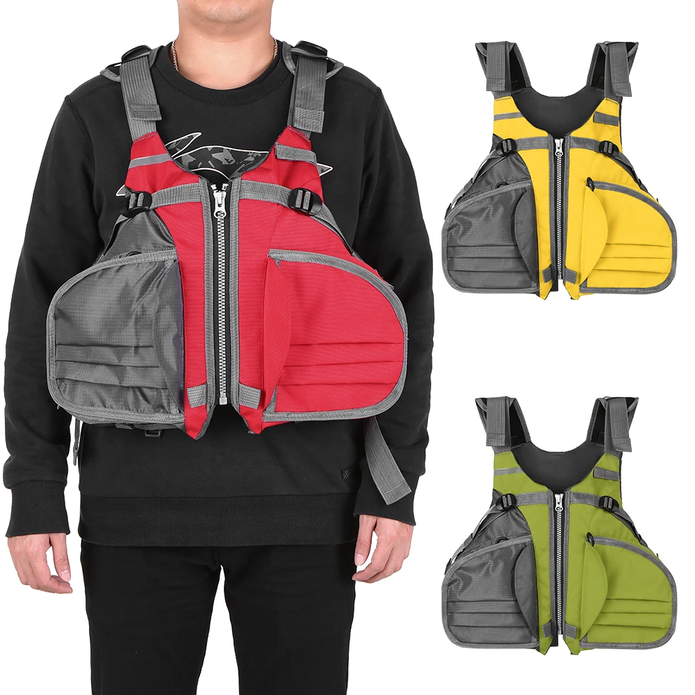 

Fishing Life Jacket Vest Adjustable Breathable Sailing Kayaking Boating Buoyancy Life Jacket Waistcoat Fishing Life Vest