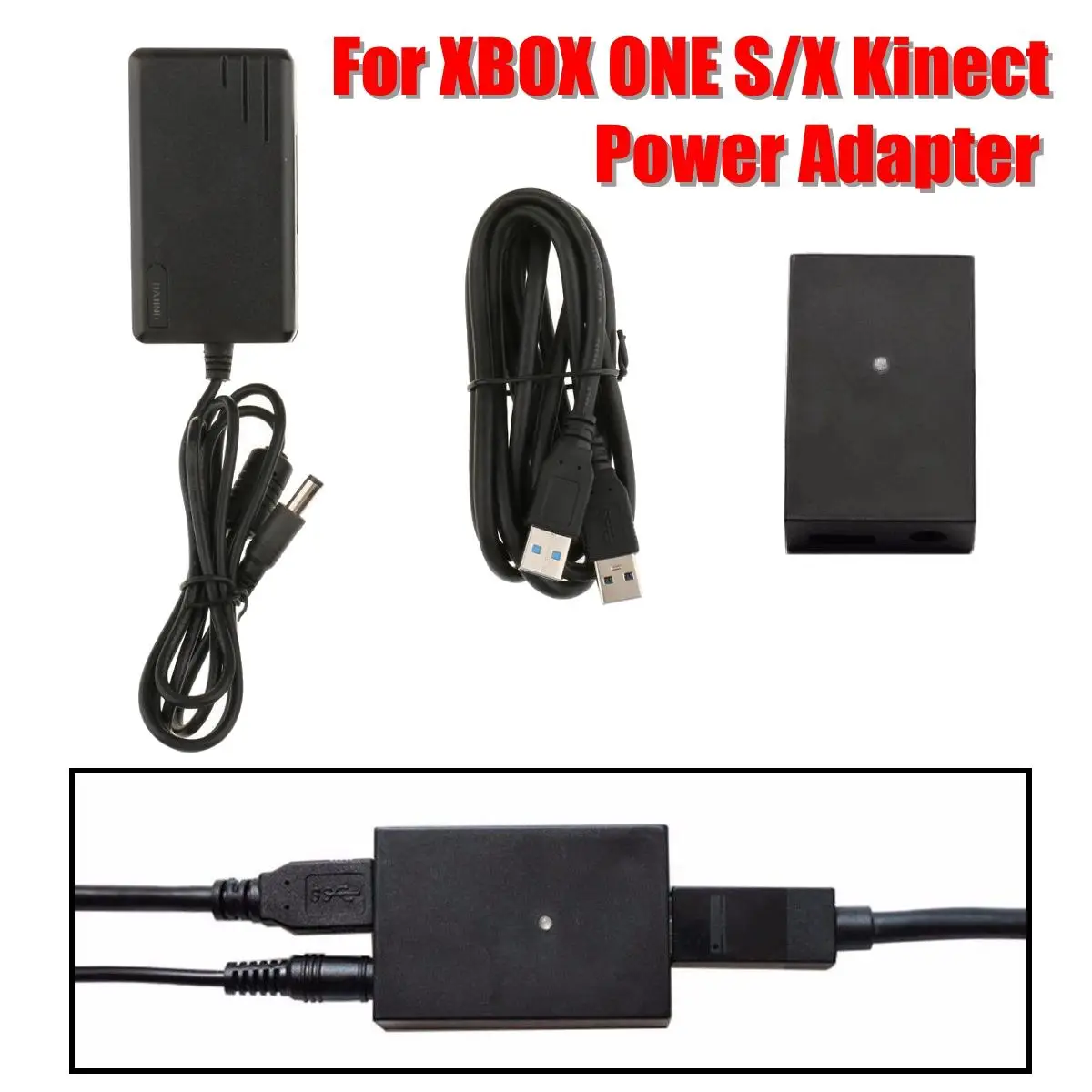 

For Microsoft X box One S X Windows 10 PC Kinect 2.0 Sensor Adapter Power Supply