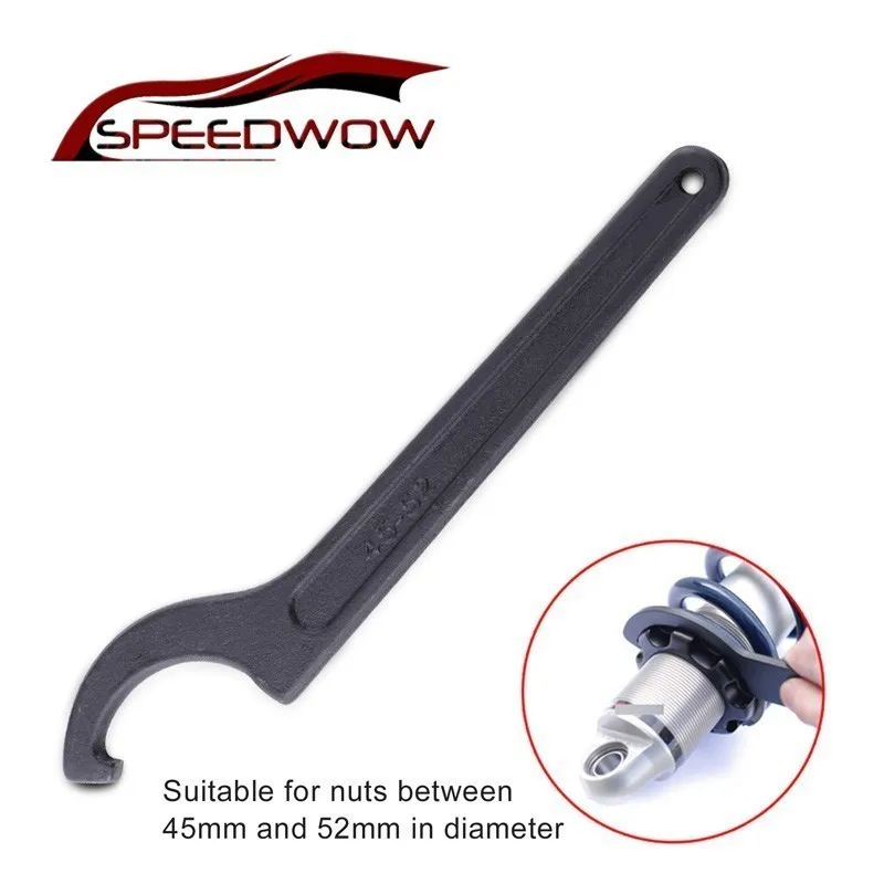 

SPEEDWOW 45-52mm Wrench Spanner Tool Hook Shock Absorber C Spanner Steel Hand Tool Kit For KTM EXC Honda Kawasaki Suzuki Yamaha