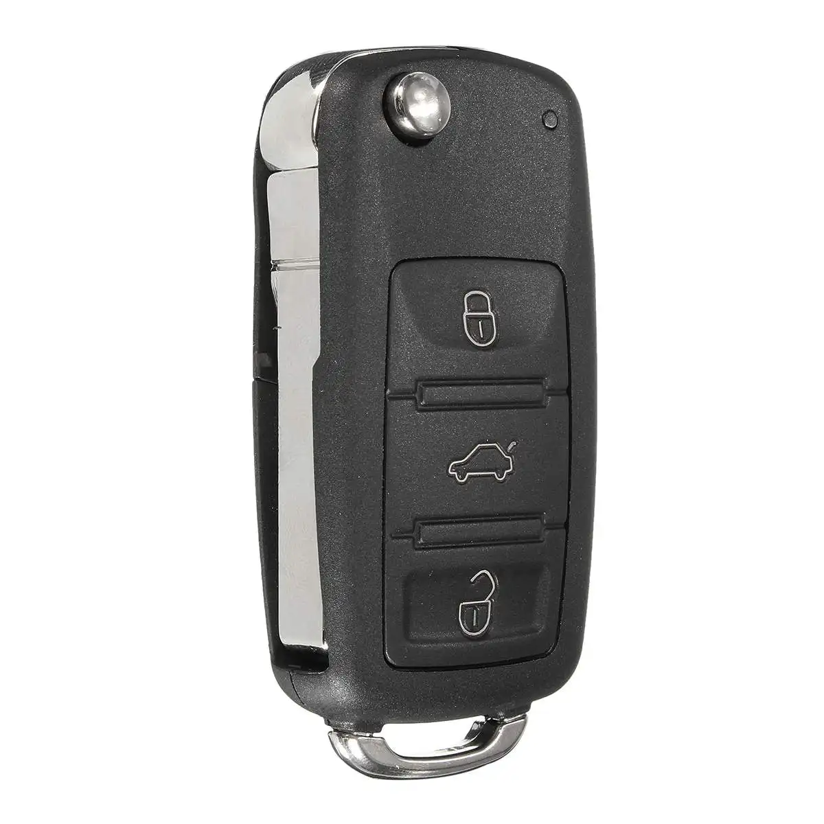 3+ 1 кнопка автомобиль удаленный ключевой чехол Uncut лезвия для VW Touareg для поло гольф MK6 2004 2005 2006 2007 2008 2009 2010 2011 без логотипа