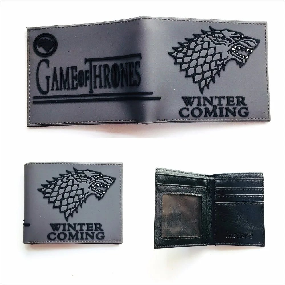 

Game of Thrones Stark Winter Coming Short Wallets With Card Holder