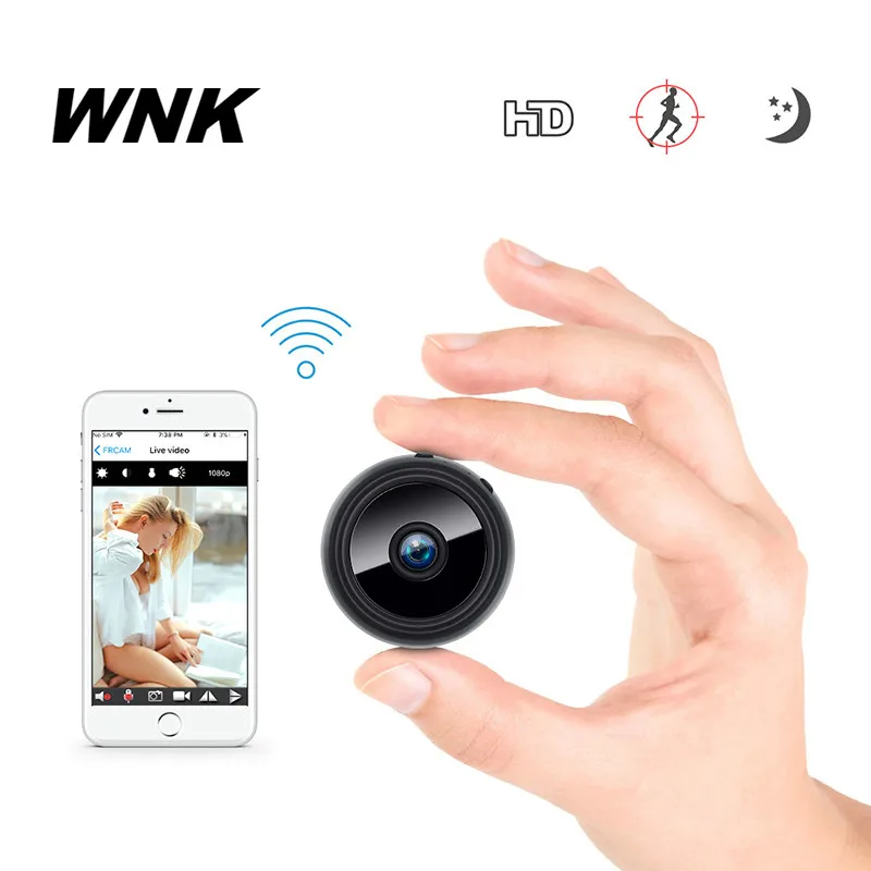 WNK 1080 P HD WiFi мини ip камера Встроенная батарея беспроводная безопасности