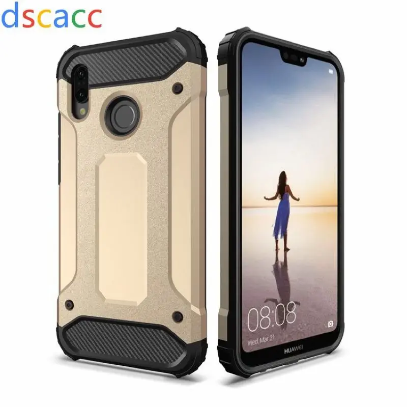 DSCACC Luxury Tough Hard Combo Hybrid TPU PC Armor Case for Huawei P smart Y9 2019 P30 PRO Y6 Y8 prime 2018 mate 20 pro 50pcs | Мобильные