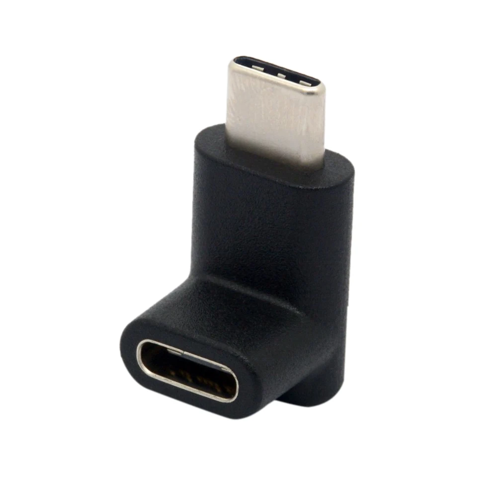 FULL-90 Degree Type C Adapter USB Male to Female Upward and Downward Angled USB-C Adaptor 3.1 Type-C Connector |