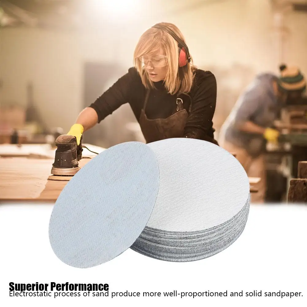 30PCS 5inch Round Sandpaper 80 120 150 180 240 Grit Sand Polishing
