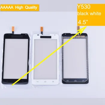 

50pcs/lot Y530 touch screen For Huawei Ascend Y530 Y530-U00 TouchScreen Sensor Digitizer Glass Lens Front Panel Black White
