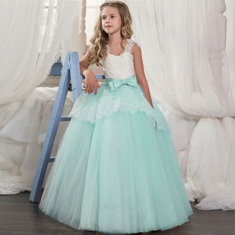 Fancy Girl Flower Petals Dress Children Bridesmaid Outfits Elegant Dress For Girl Vestido Party Prom Gown Princess Costume Fancy Girl Flower Petals Dress Children Bridesmaid Outfits Elegant Dress For Girl Vestido Party Prom Gown Princess Costume