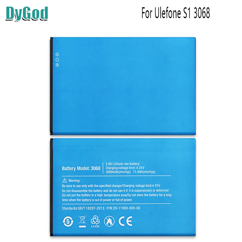 DyGod 3000 мАч 3068 для Ulefone S1 Экстрим Замена батареи Bateria Batterie Мобильный телефон