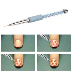 Ногтей противоскользящие нанесение пунктира ручка гвоздики со стразами ручка Гель-лак Salon Manicure инструмент