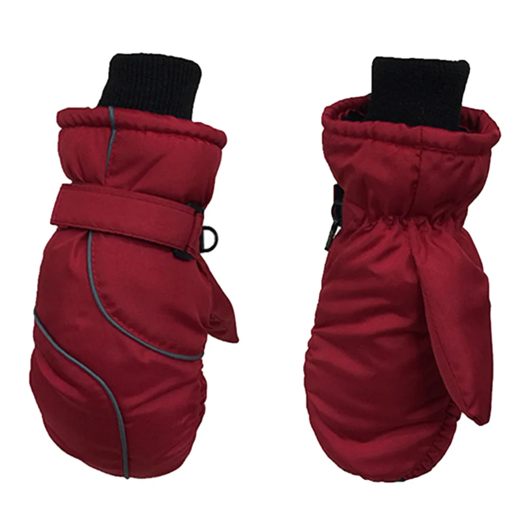 Outdoor Warm Ski Gloves Cute Kids Winter Thicken Waterproof Sports