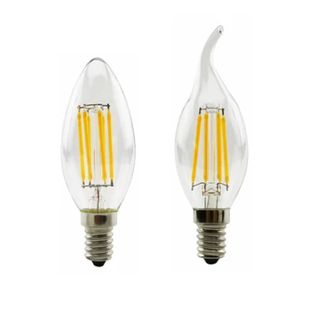 

220V E14 LED Filament Bulb Retro Edison Lamp Vintage Candle Light Chandelier Lighting COB Home Decor Light Energy Saving Lamp