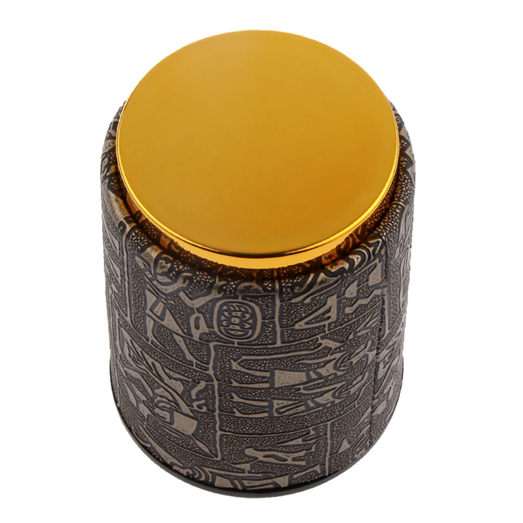 

Board Games Dice Shaker Pattern Egypt Shape Plating Gold Color Entertainment Dice Gambling Product