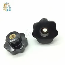 Rosca feminina m5/m6/m8/m10/m12, botão de estrela, 2 peças botões de porcas de aperto de buraco