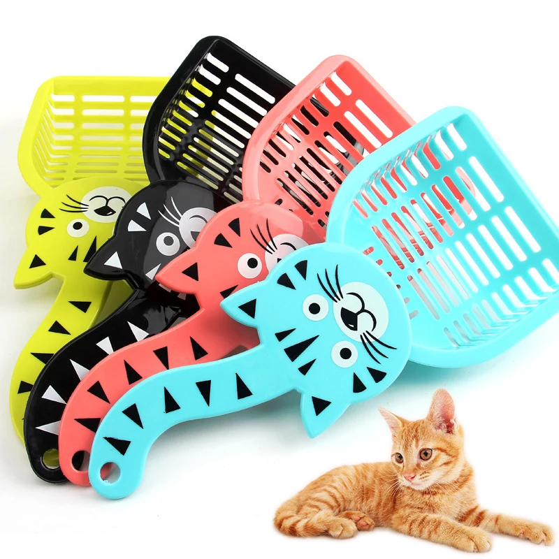 

New Pet Plastic Scoop Cleaning Products Shovel Food Spoons Cleaning Spades Puppy Cleanning Tool Cat Toilet Litter Shovel