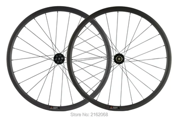 

Brand New 700C 30mm Road bike matt UD full carbon fibre bicycle wheelset carbon clincher rims 791-792 disc brake hubs Free ship