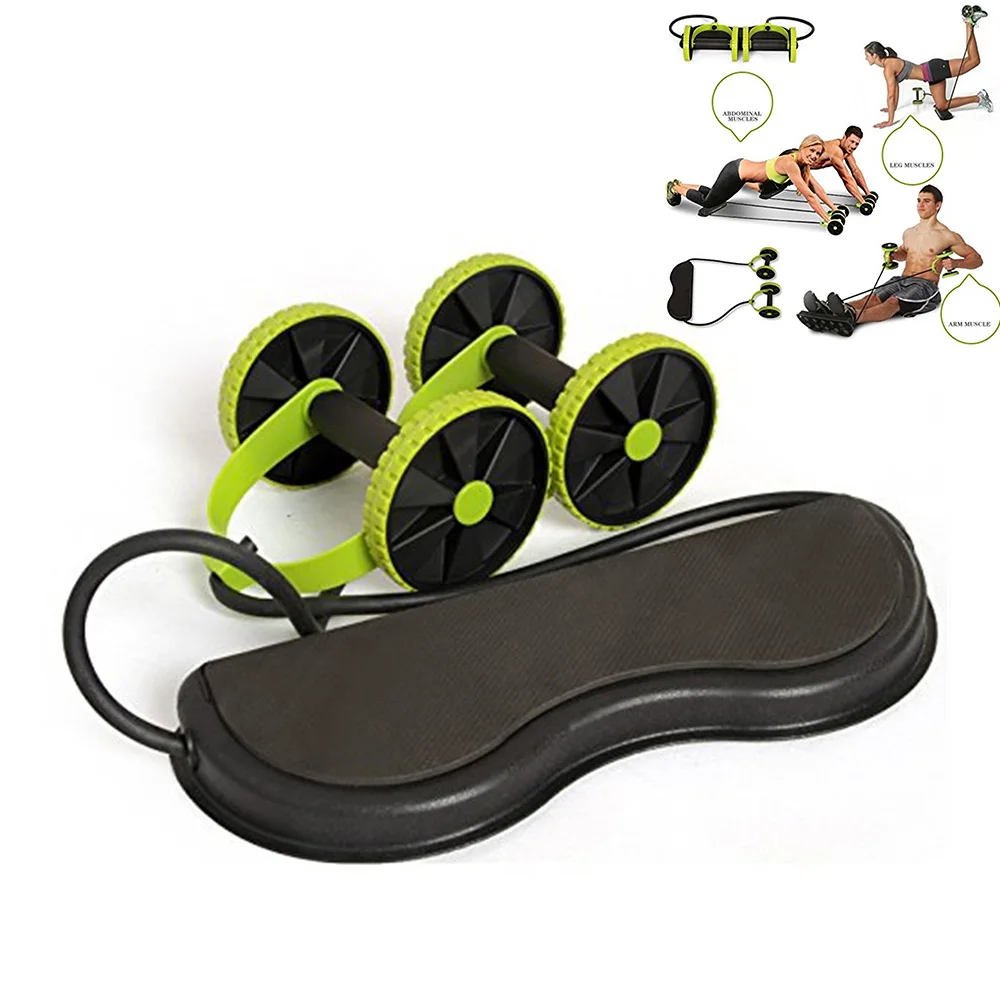 

Multifunctional Abdominal Belly Muscle Waist Fitness Round Wheel Mute Tension Rope Abdominal Muscle Trainer Home Gym Equipment