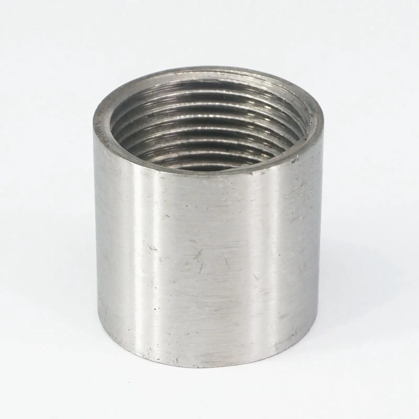 1" BSP Female Thread 304 Stainless Steel Pipe Fitting Full Socket Round Connector for water oil