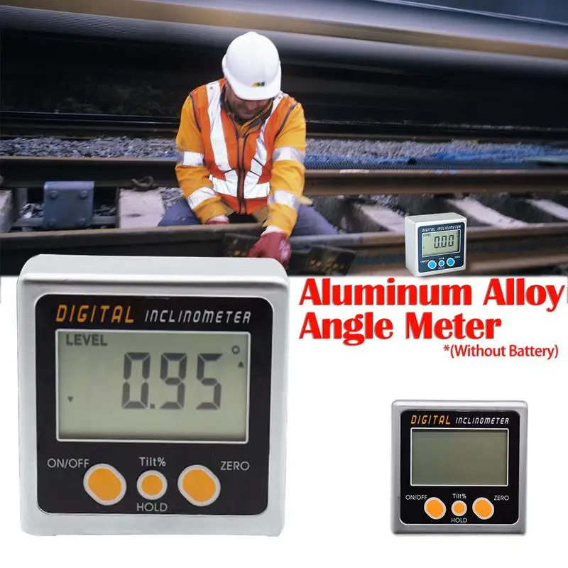 

Aluminum Alloy Electronic Digital Display Angle Meter Magnetic Digital Display Inclinometer Level 360 C Angle Inclinometer