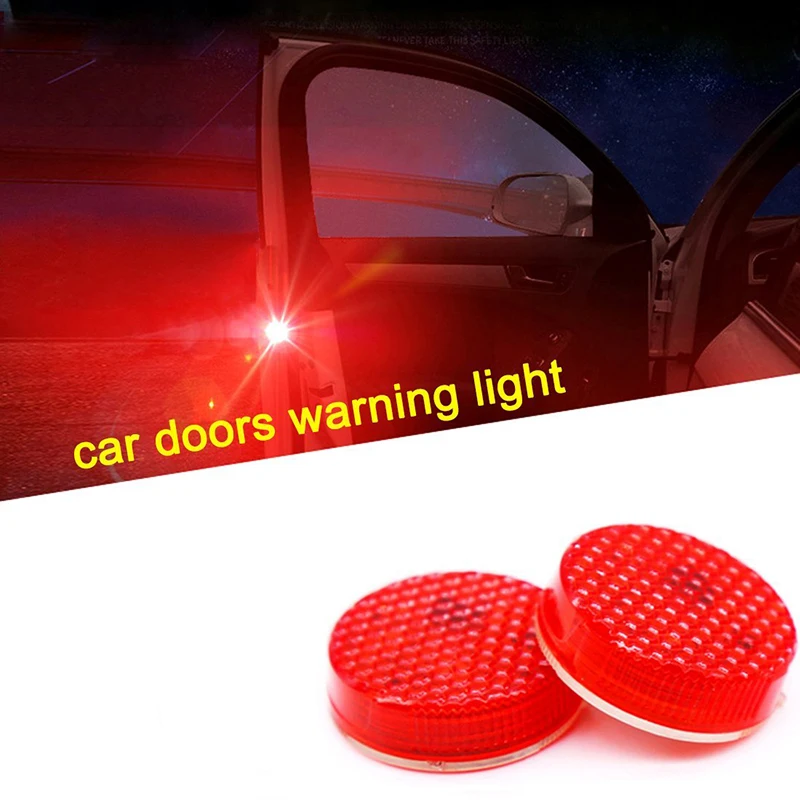 JKCOVER car Door warning light 2pcs Car Anti Collision Lamps