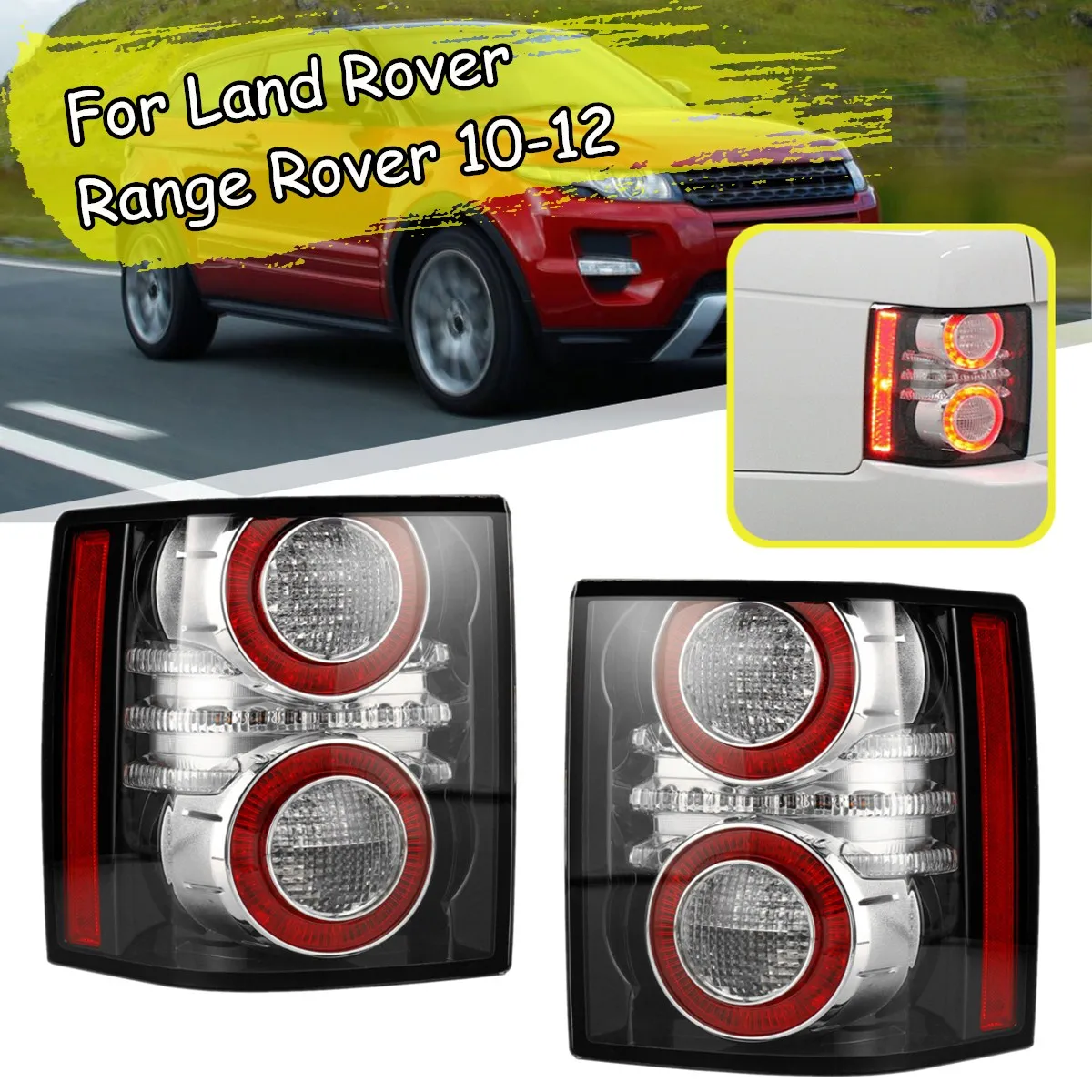  1 Pair LED Rear Tail Light Brake Light Lamp With Bulb for Land Rover Range Rover 2010 2011 2012 Car - 32952135138