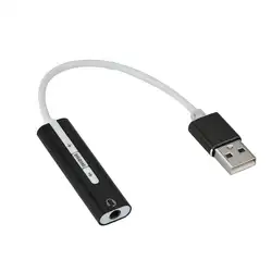 Usb 7,1 Звуковая карта Внешний конвертер адаптер с 3,5 мм Aux Стерео для Mac ноутбук