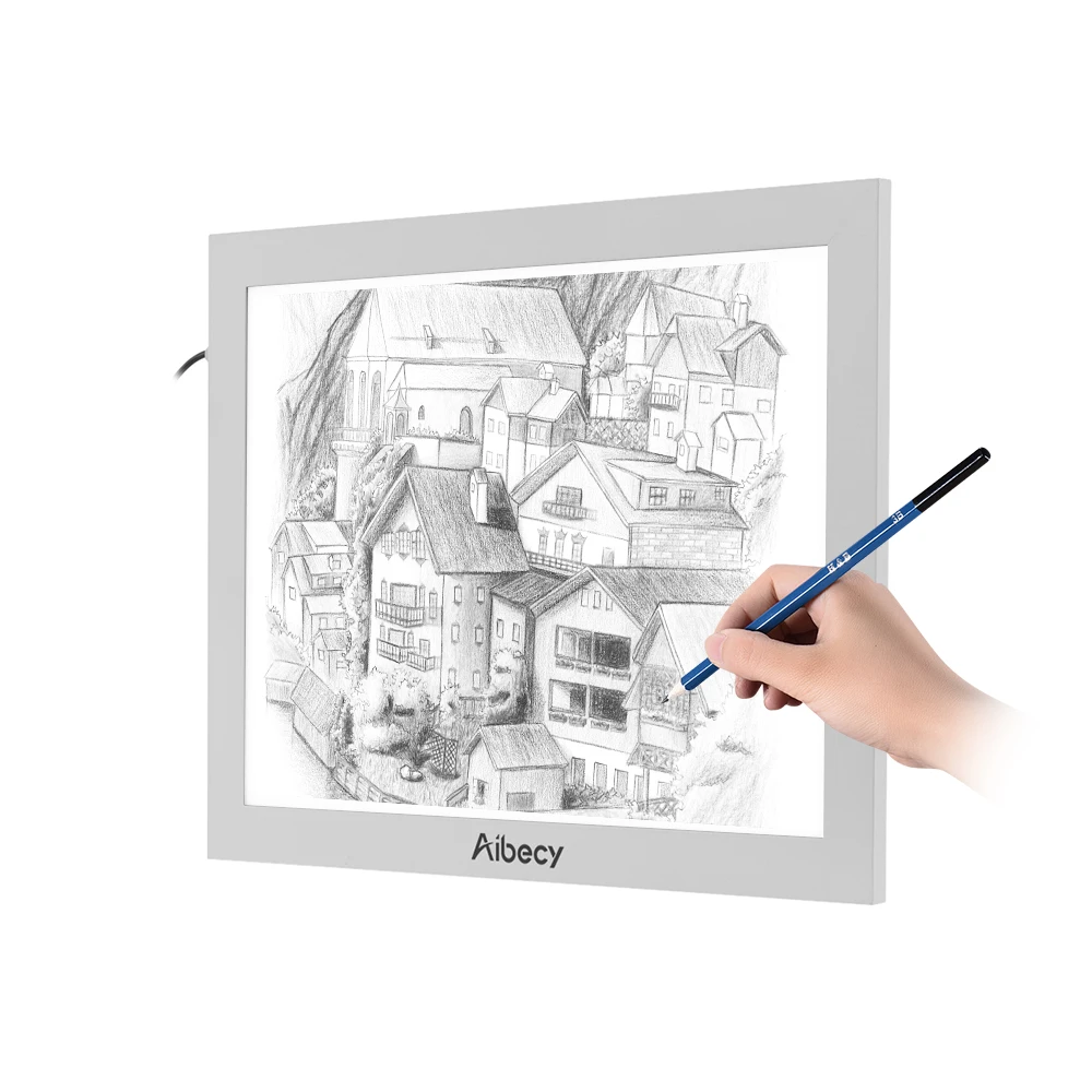 A4 LED Ultra Bright Art Craft Drawing Copy Tracing Pad Stepless Dimmable Board