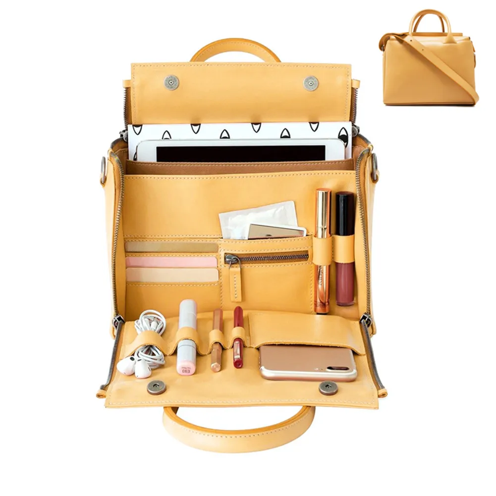 Bolso de mano amarillo de gran capacidad para mujer bolso de mano para mujer